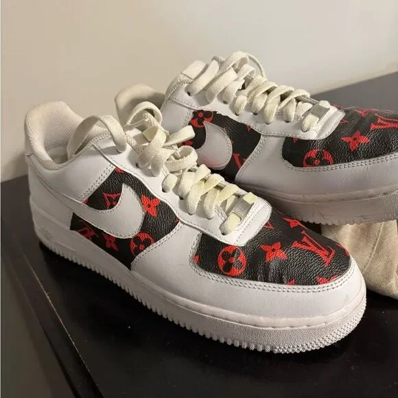 Air Force 1’s!!! Hand made; size 9.5. Men’s.? Just ask! 🙌😎 - Picture 3 of 3